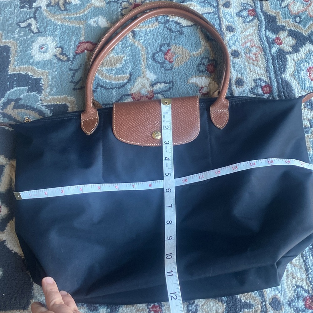 Longchamp 'Medium 'Le Pliage' Tote Shoulder Bag, Black - Picture 14 of 16